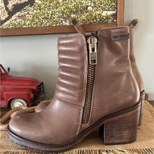 Harley-Davidson Women's Leather Moto Boots - Brown